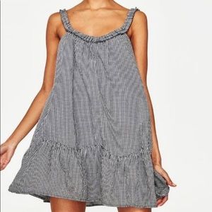 Zara gingham baby doll dress